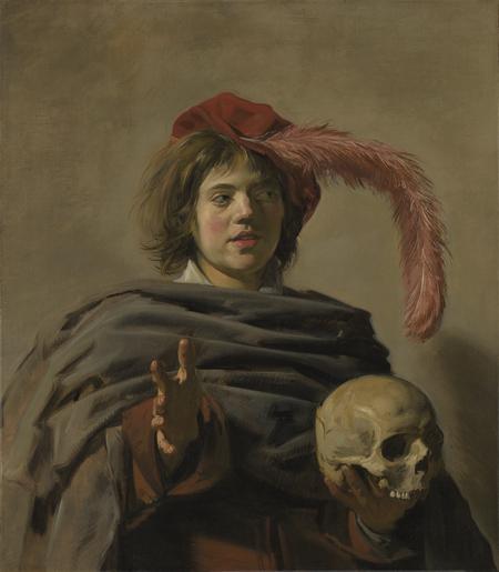 Young Man holding a Skull (Vanitas)